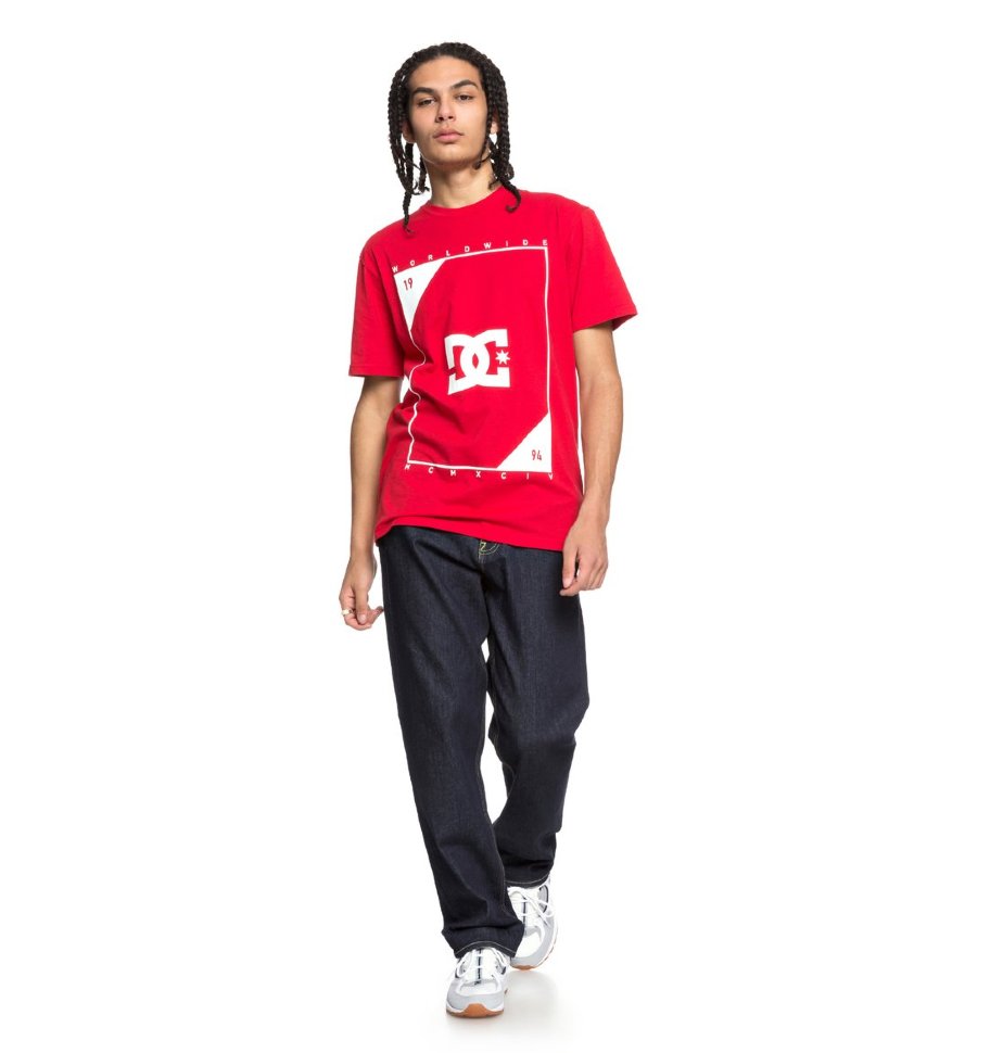 Футболка мужская DC SHOES Middle Theory S M Tango Red фото 2