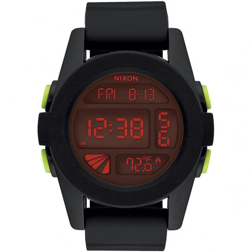 Часы NIXON Unit A/S All Black/Red