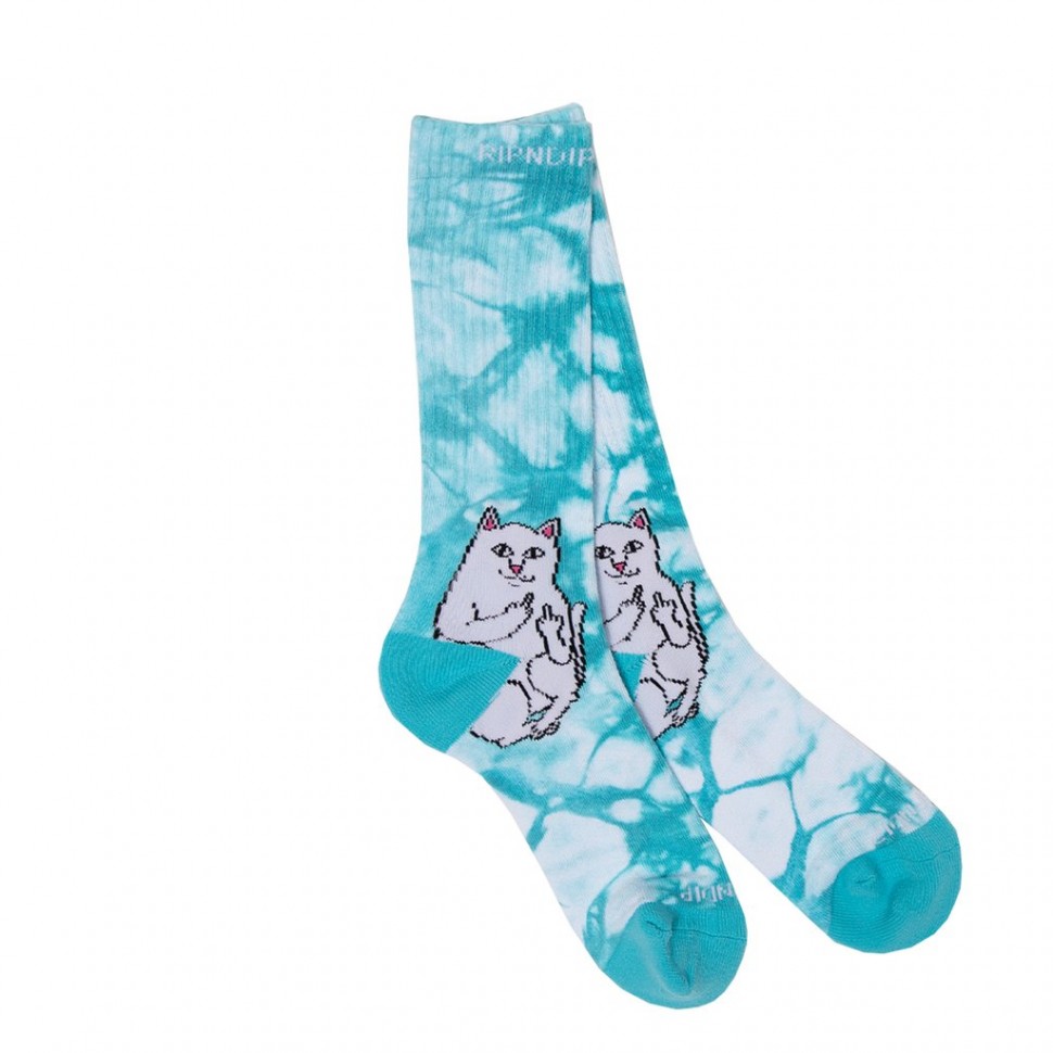 Носки RIPNDIP Lord Nermal Socks Baby Blue Tie Dye фото 2