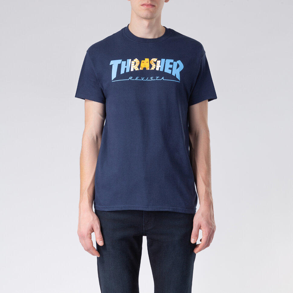 Футболка THRASHER Argentina S/S Navyblue 2020 фото 2