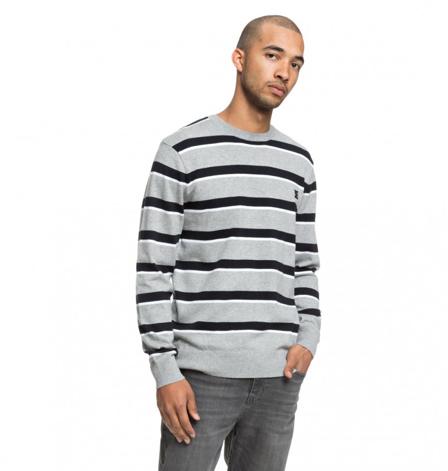Джемпер DC SHOES Sabotage Stripe M Grey Heather