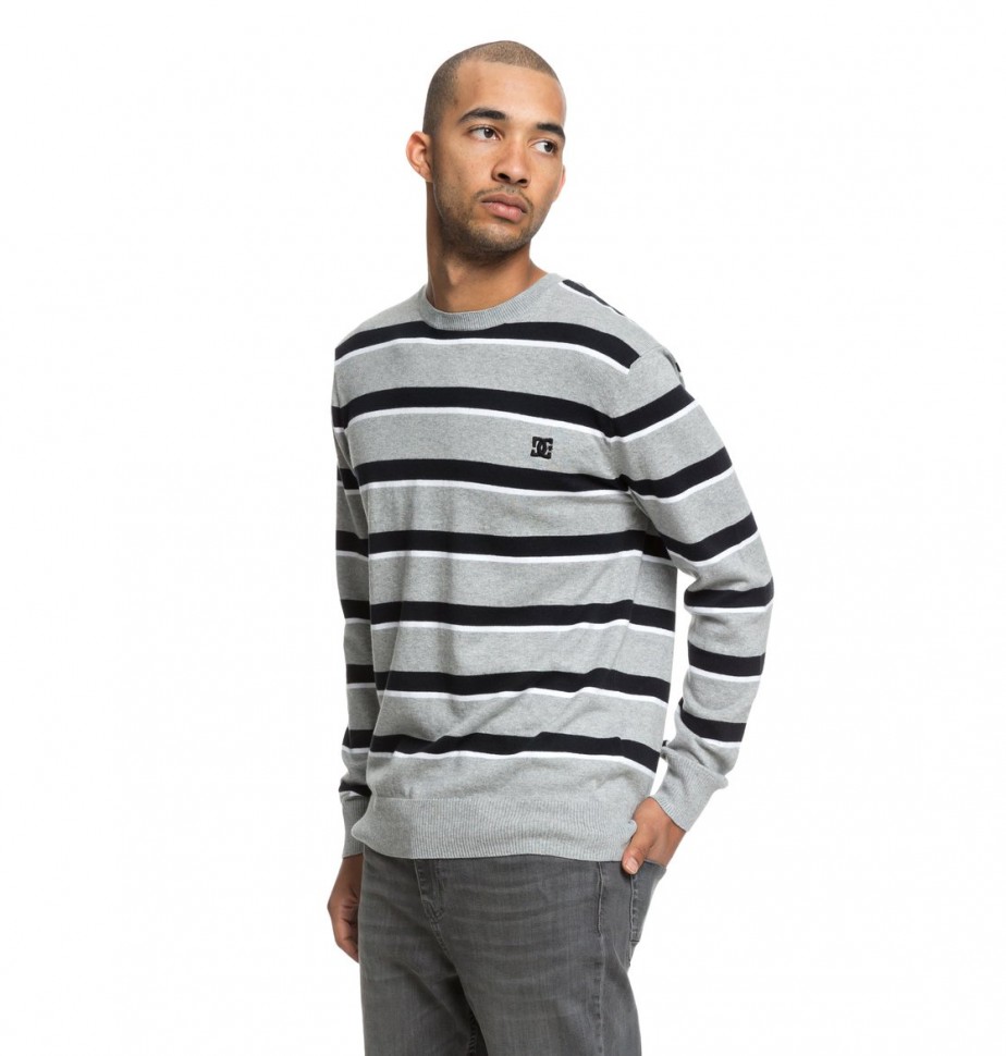 Джемпер DC SHOES Sabotage Stripe M Grey Heather фото 2