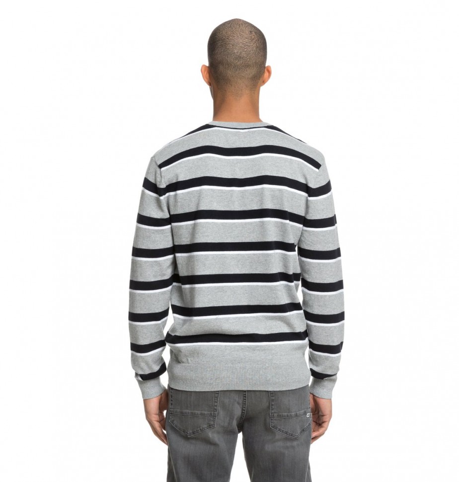 Джемпер DC SHOES Sabotage Stripe M Grey Heather фото 5