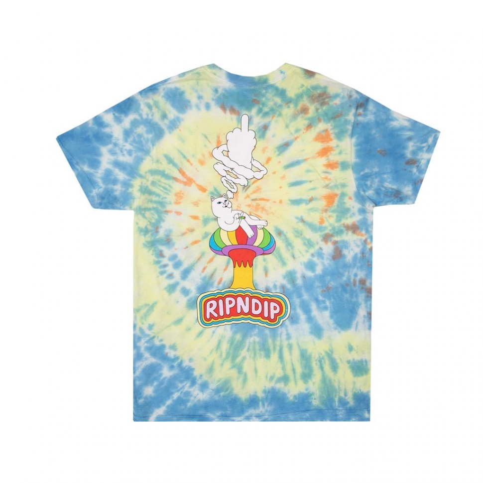 Футболка RIPNDIP Smokin Tee Multi Tie Dye 2020 фото 2