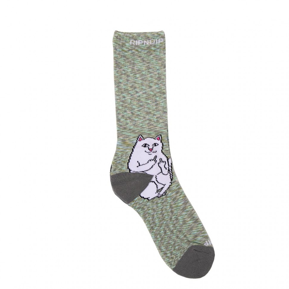 Носки RIPNDIP  Lord Nermal Socks Grey Speckle