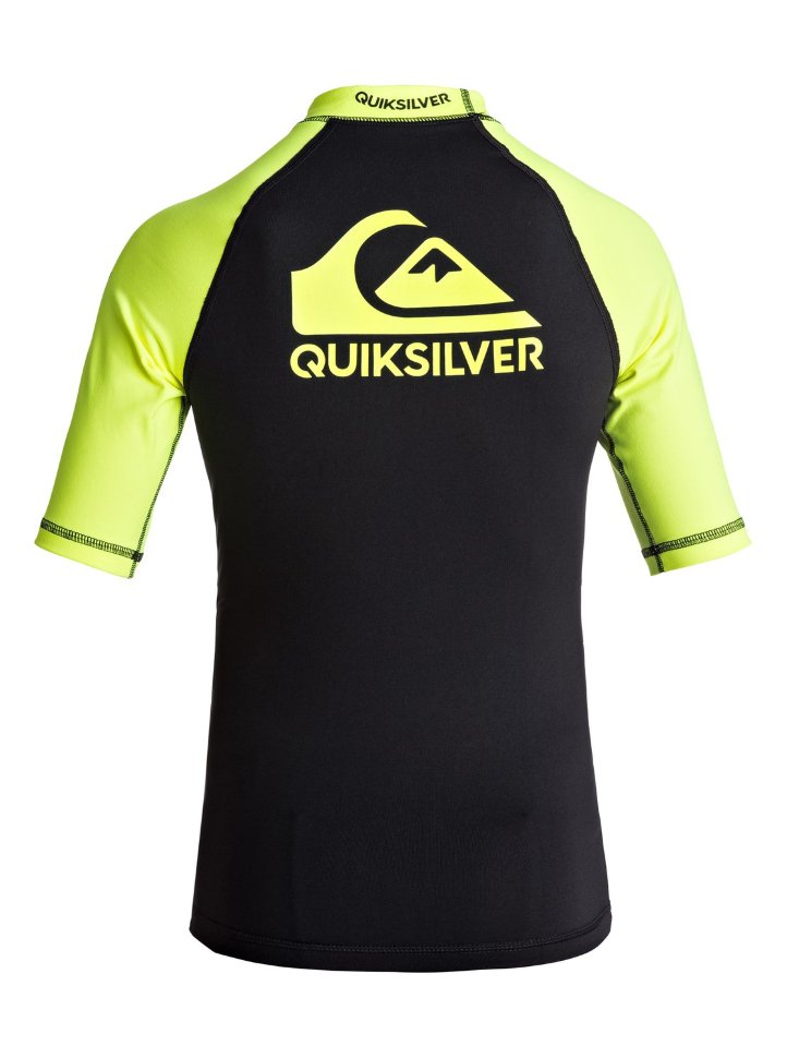 Гидрофутболка для мальчиков-подростков QUIKSILVER On Tour Boys Ss B Safety Yellow/ Black фото 2