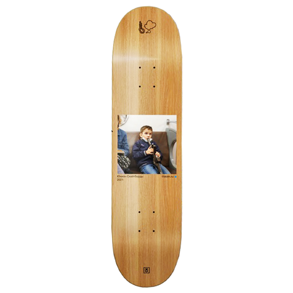 фото Дека для скейтборда юнион selfie 8.125 дюймов коричневый 2021