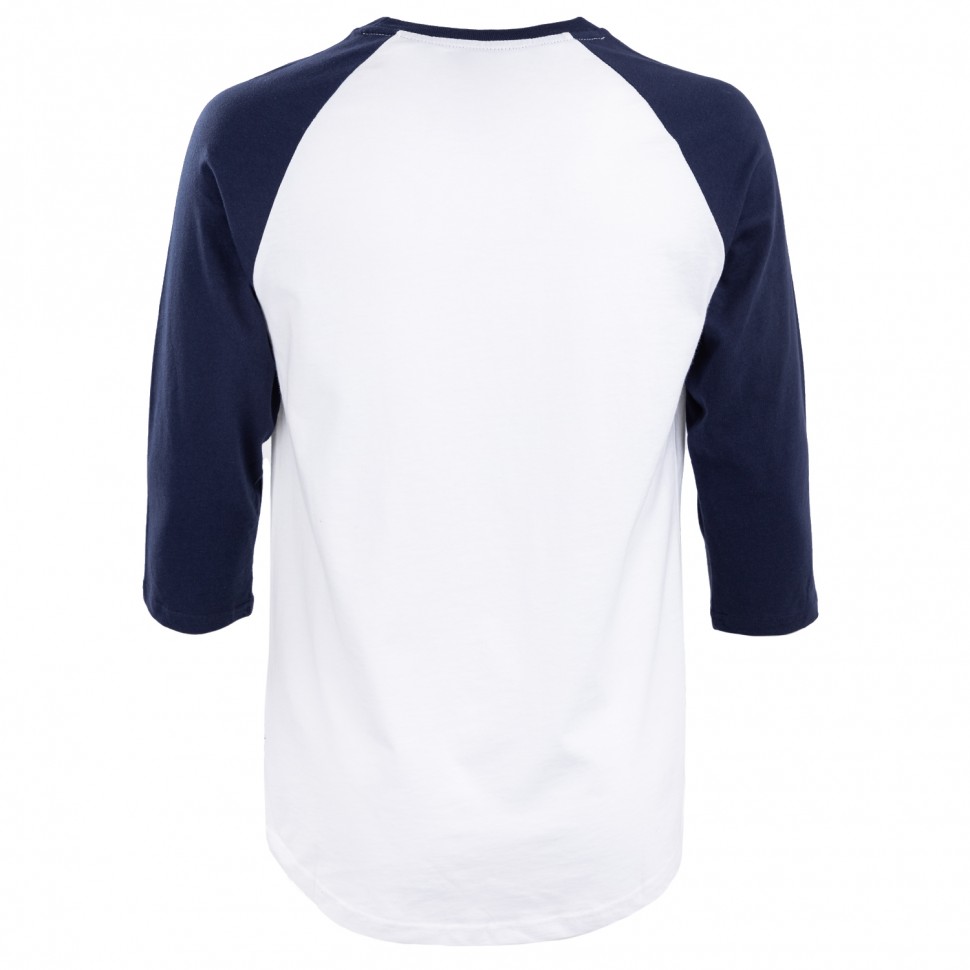 Футболка DC SHOES Research 3/4 Ra M Tees Black Iris/ Snow White фото 2