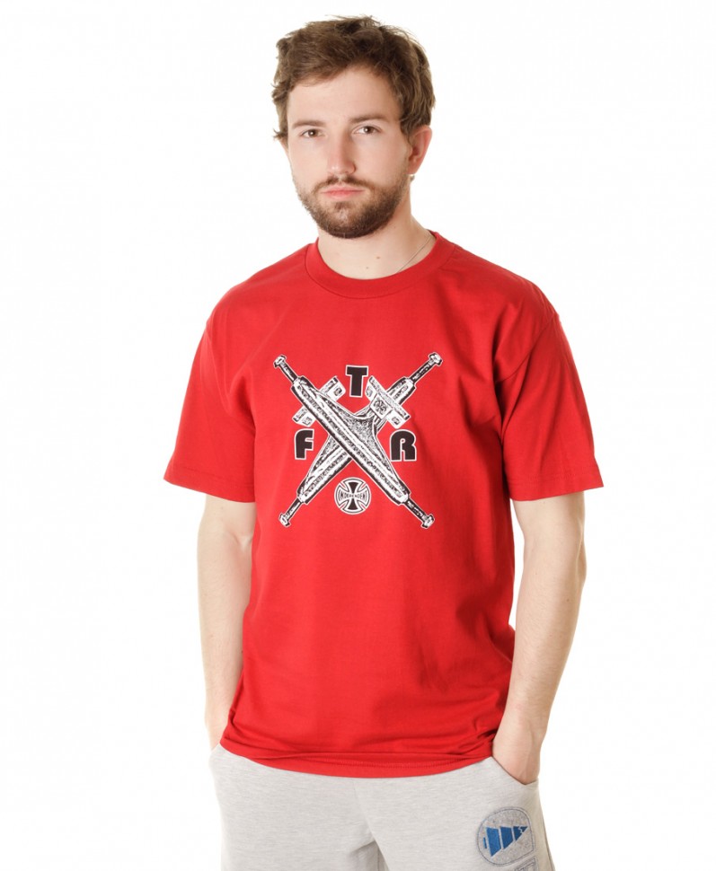 Футболка INDEPENDENT FTR Truck Cross Cardinal Red