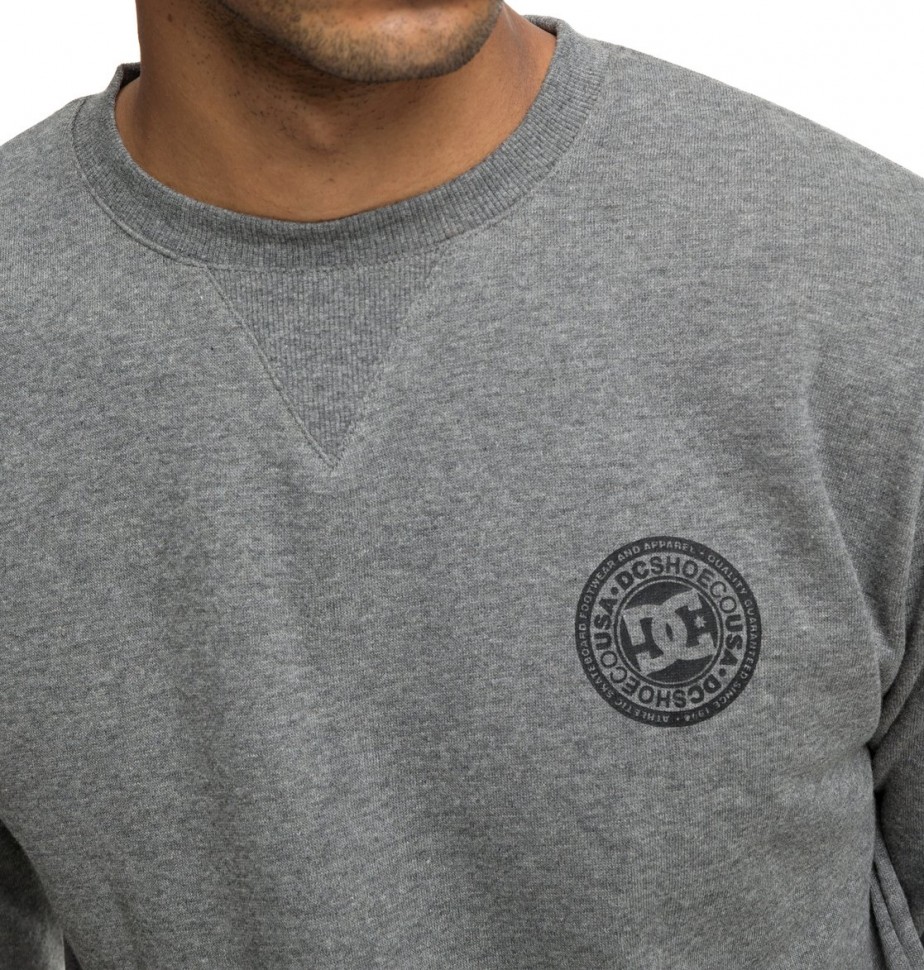 Джемпер DC SHOES Rebel Crew M Charcoal Heather фото 3