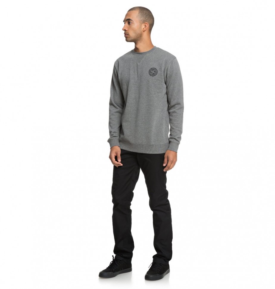 Джемпер DC SHOES Rebel Crew M Charcoal Heather фото 4