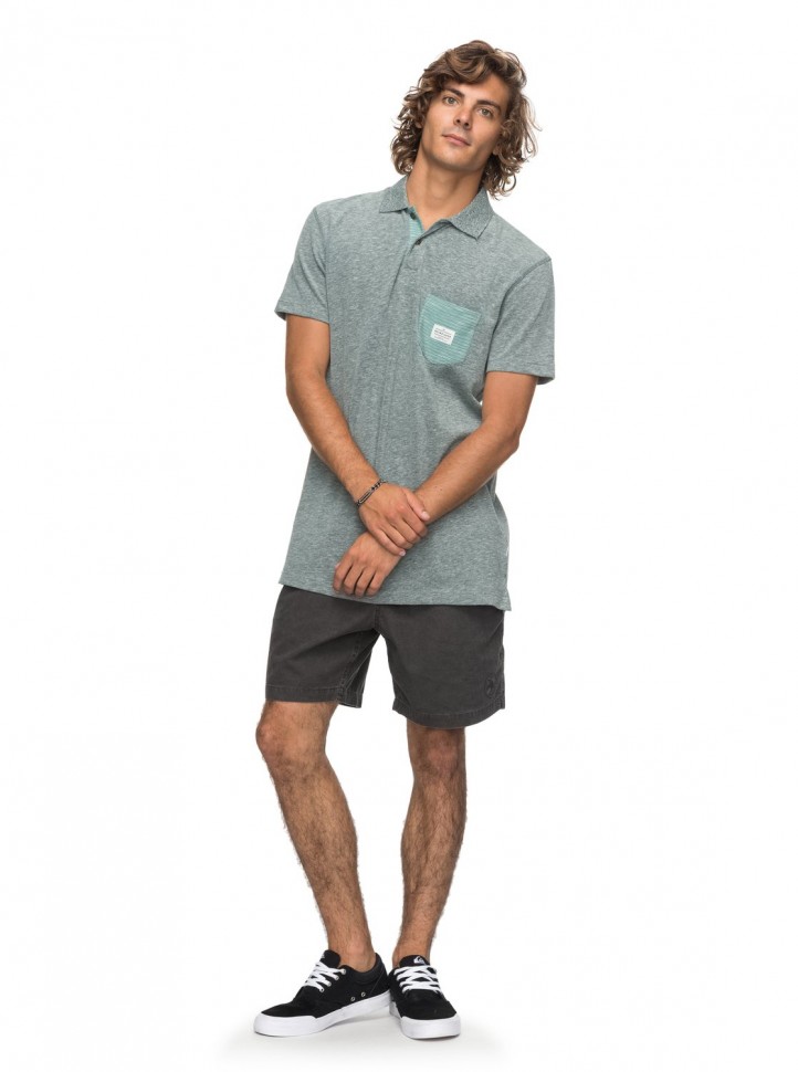 Рубашка-поло мужская QUIKSILVER Cruzl M Mallard Green фото 2