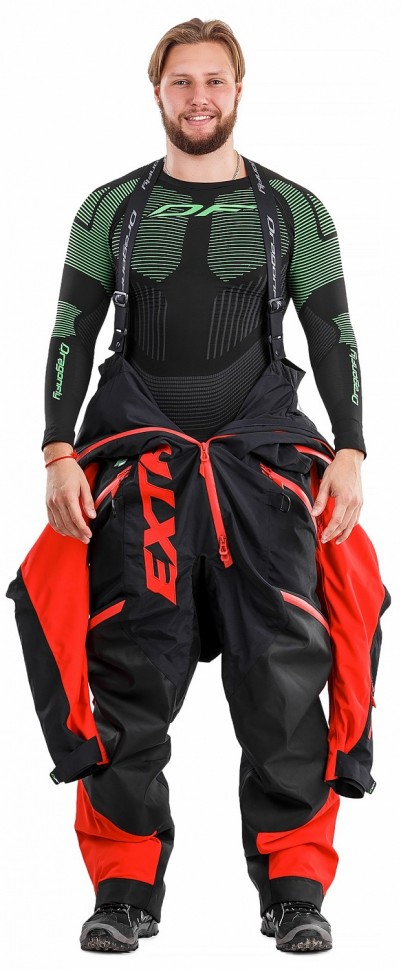 Комбинезон мужской DRAGONFLY Extreme Black Red фото 5