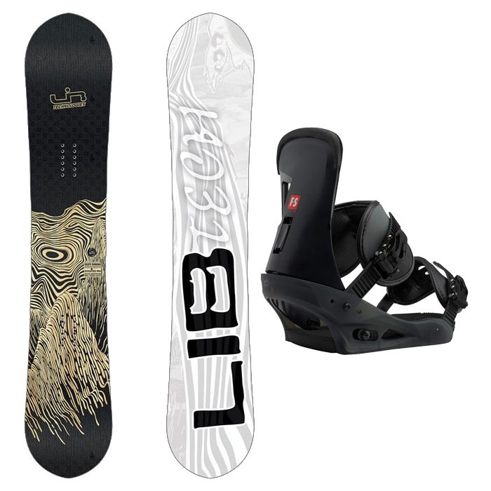 Комплект сноуборжа мужской LIB TECH Banana BTX+BURTON Freestyle Black