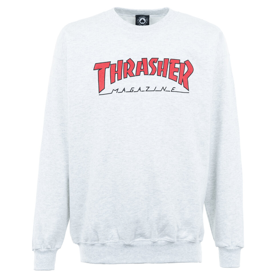 Свитшот THRASHER Outlined Crew Ash Grey 2020