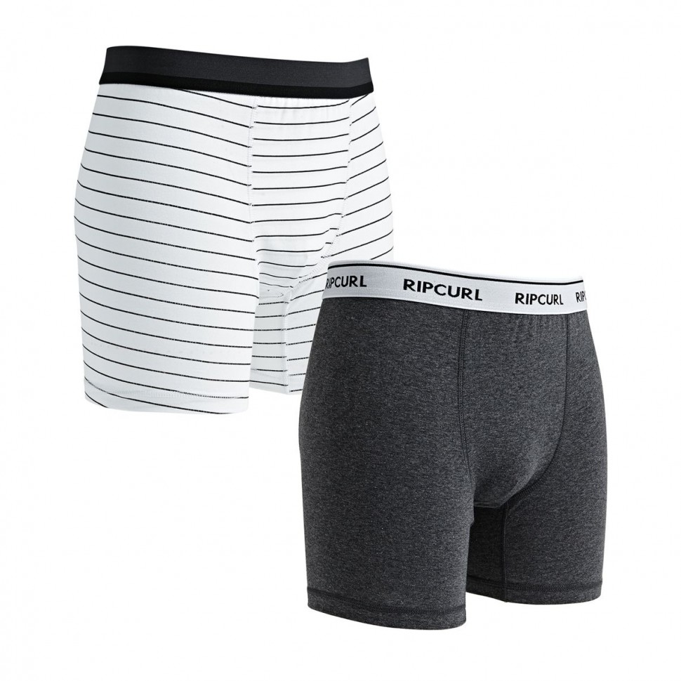 Комплект трусов RIP CURL Stripy & Solid Boxer Grey