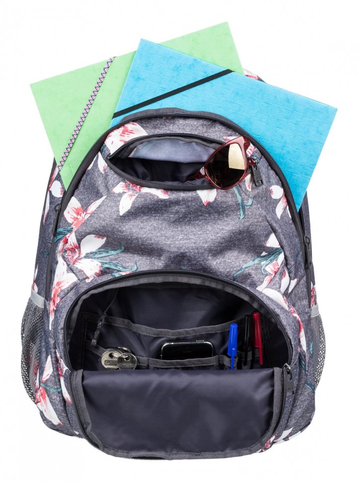 Рюкзак ROXY Shadow Swell J Charcoal Heather Flower Field фото 4