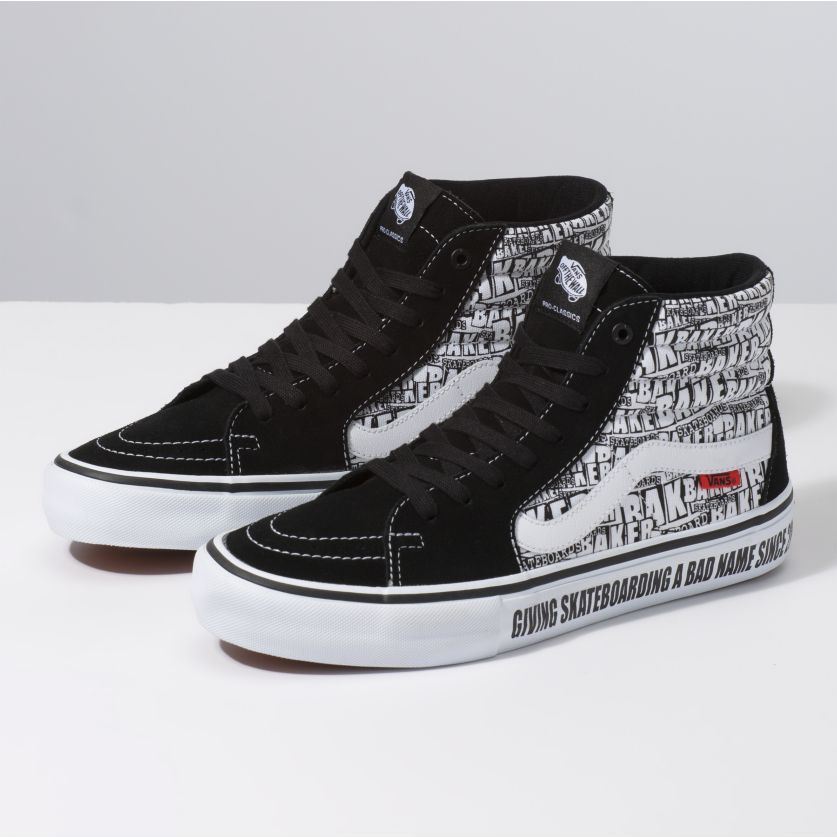 Кеды VANS Mn Sk8-Hi Pro Baker Black/White фото 6
