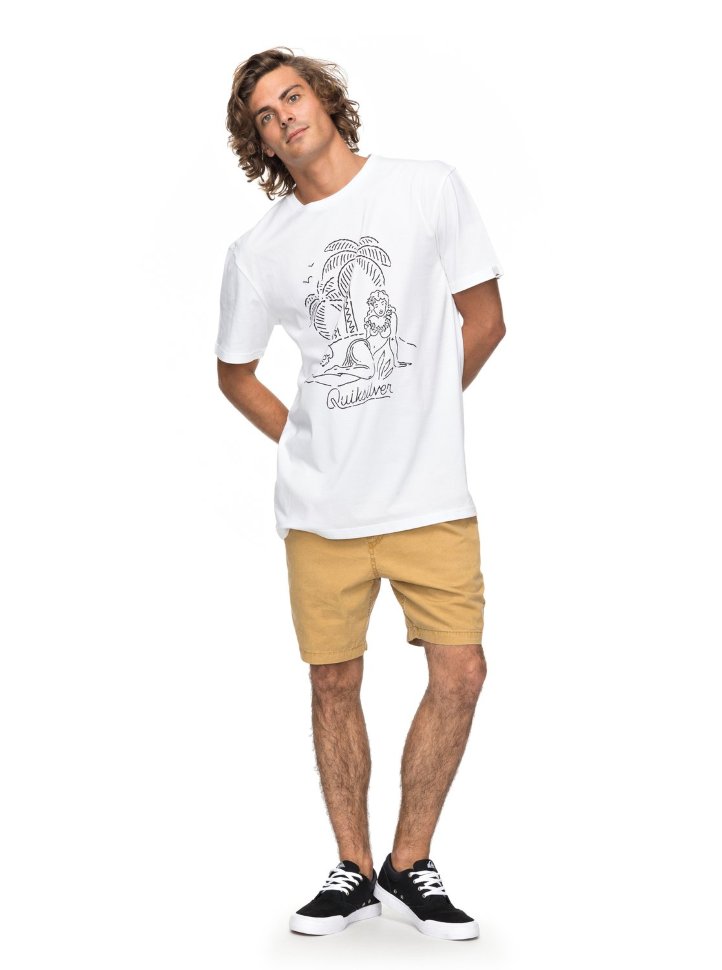 Футболка мужская QUIKSILVER Classjustsayin M White фото 2