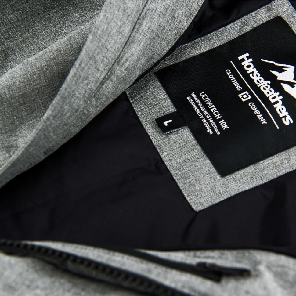 Куртка для сноуборда мужская HORSEFEATHERS M Falcon Jacket Gray Melange фото 3