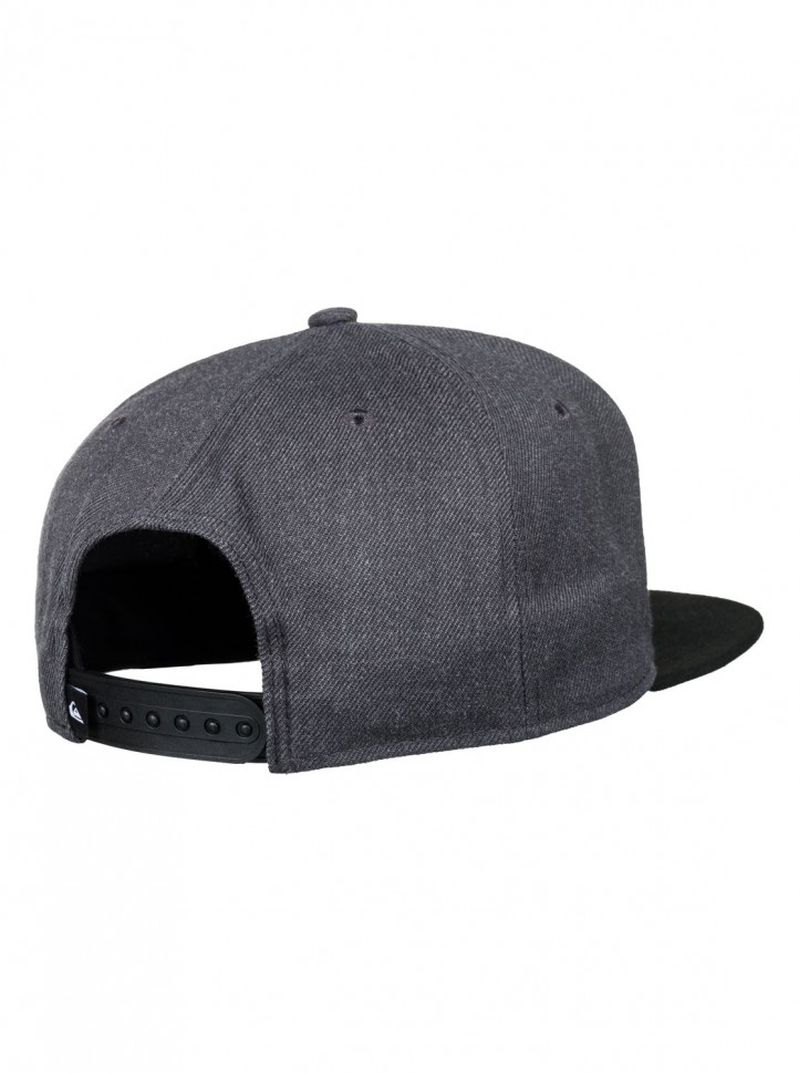 Кепка-бейсболка QUIKSILVER Stuckles Snap Charcoal Heather фото 3