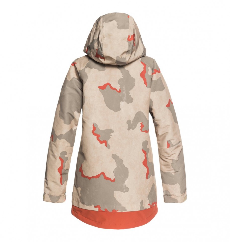 Куртка для сноуборда женская DC SHOES Riji Jkt J Hot Sauce Dcu Camo Wms фото 2