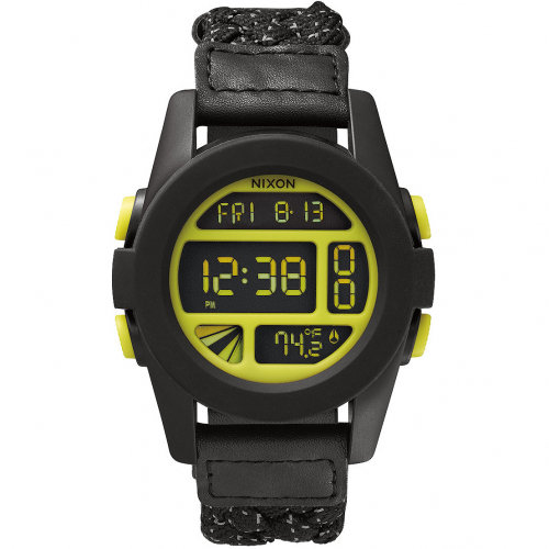 Часы NIXON Unit A/S Black/Reflective Woven