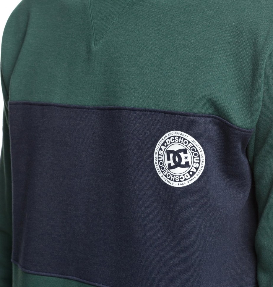 Джемпер DC SHOES Rebel Crew Bloc M Hunter Green фото 3