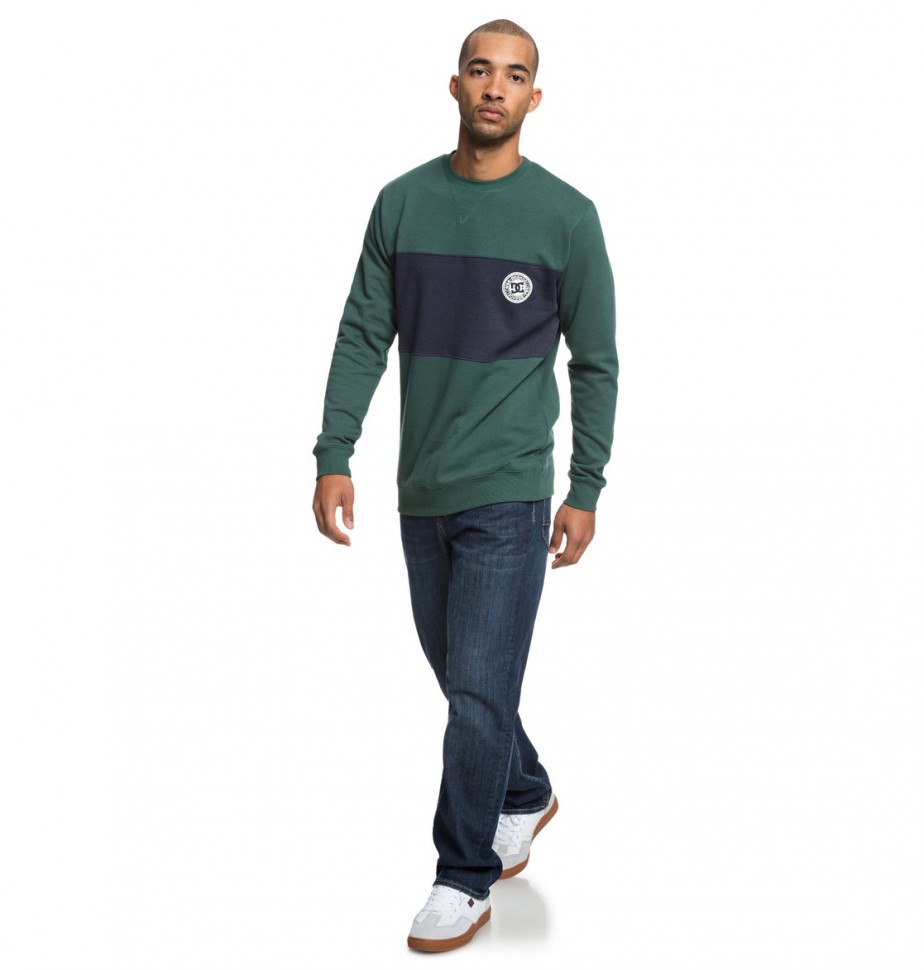 Джемпер DC SHOES Rebel Crew Bloc M Hunter Green фото 4