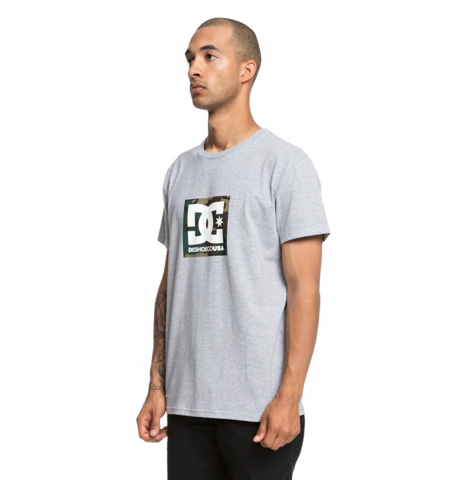 Футболка DC SHOES Camo Boxing Ss M Grey Heather фото 2