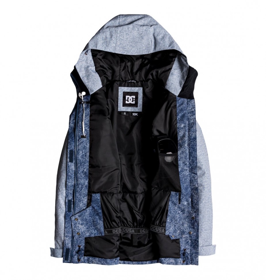 Куртка для сноуборда женская DC SHOES Cruiser Jkt J Dark Blue Acid Wash Denim A фото 3