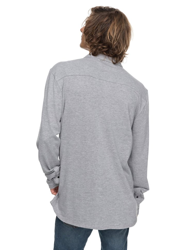 Рубашка мужская QUIKSILVER Longeffect M Light Grey Heather фото 3