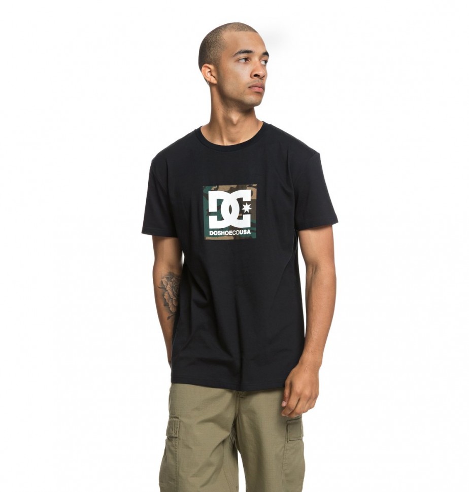 Футболка DC SHOES Camo Boxing Ss M Black