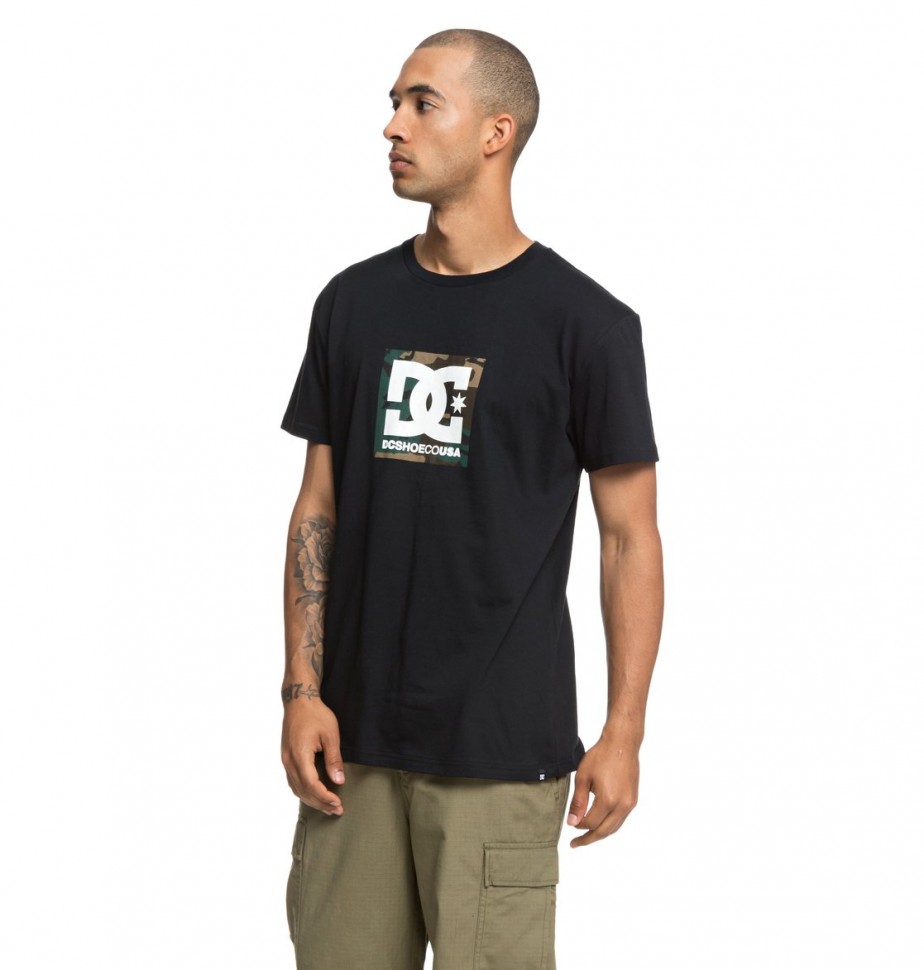 Футболка DC SHOES Camo Boxing Ss M Black фото 2