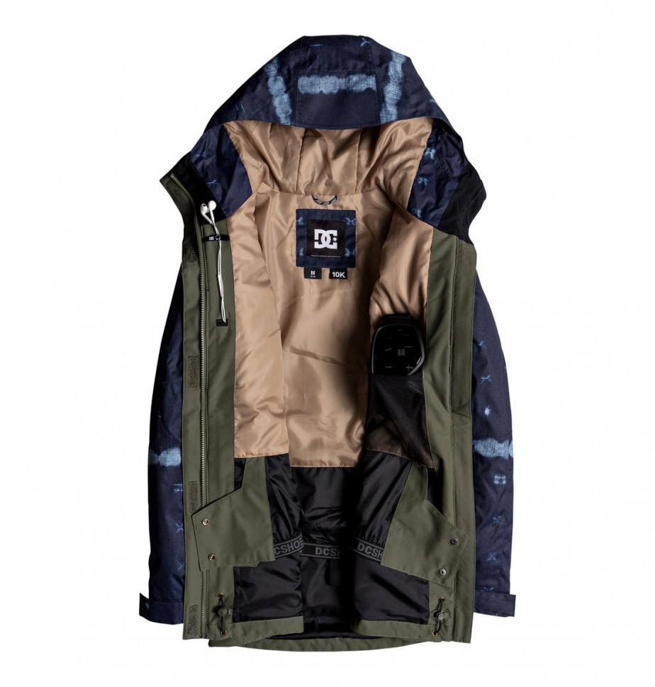 Куртка для сноуборда женская DC SHOES Cruiser Jkt J Dark Blue Mud Cloth B фото 3