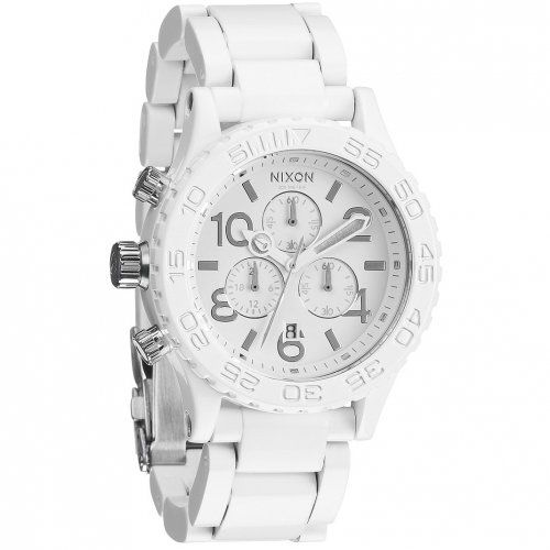 Часы NIXON The 42-20 Chrono A/S All White/Silver