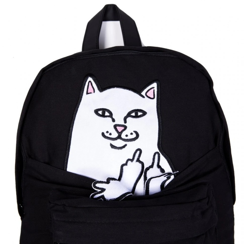 Рюкзак RIPNDIP Lord Nermal Backpack Black Corduroy фото 4