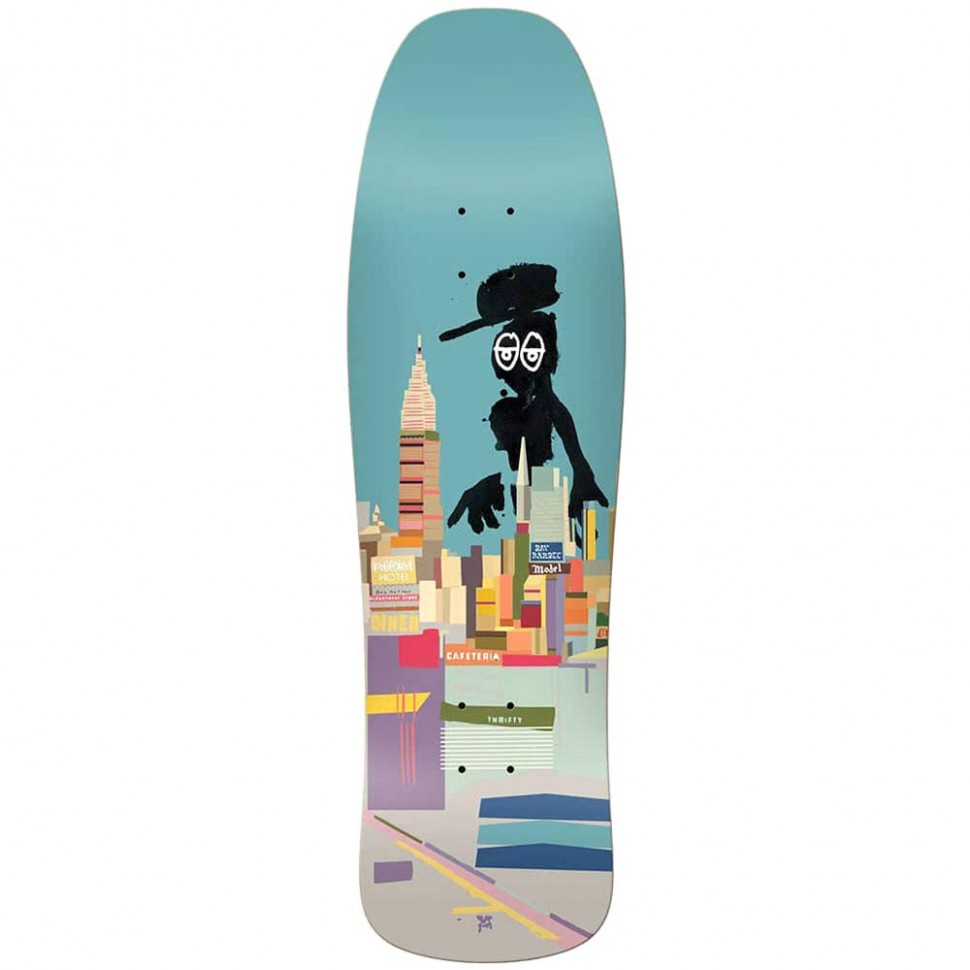 фото Дека для скейтборда krooked barbee (natas art) blue 9.5 дюйм 2022
