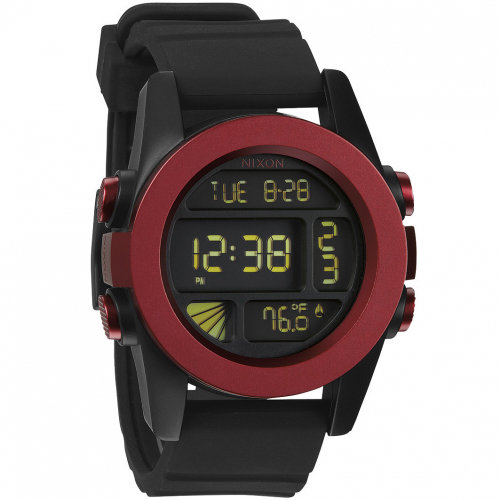 Часы NIXON Unit A/S Dark Red/Black Ano