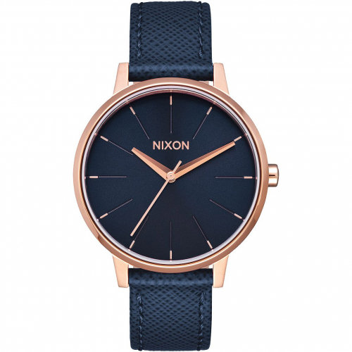 Часы NIXON Kensington Leather A/S Navy/Rose Gold