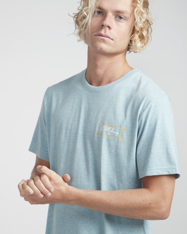 Футболка мужская BILLABONG Riverside Tee Ss Aqua Blue фото 2