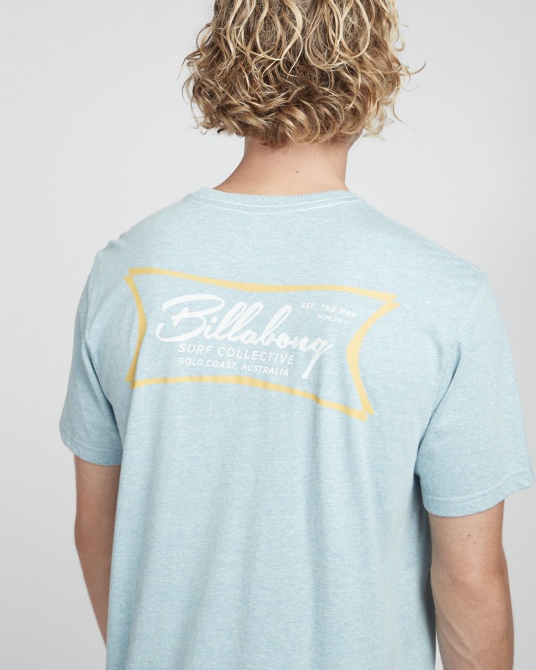 Футболка мужская BILLABONG Riverside Tee Ss Aqua Blue фото 3