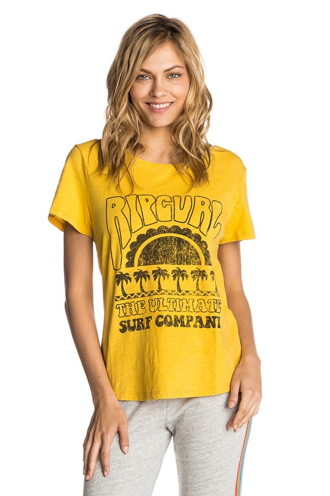 Футболка RIP CURL Coral Bay Tee Yellow