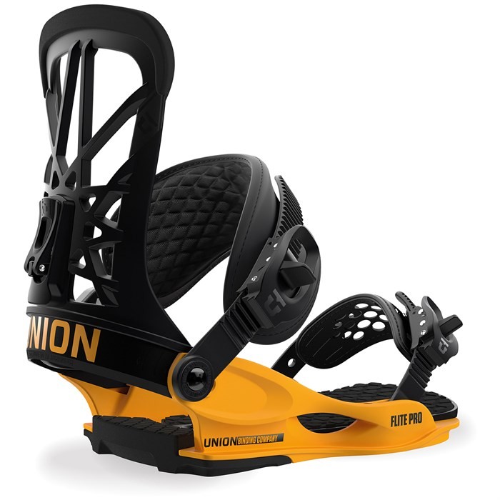 Крепления для сноуборда мужские UNION Flite Black/Yellow
