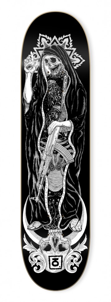 Дека для скейтборда ЮНИОН Unholy Black 8.3 дюйм 2020