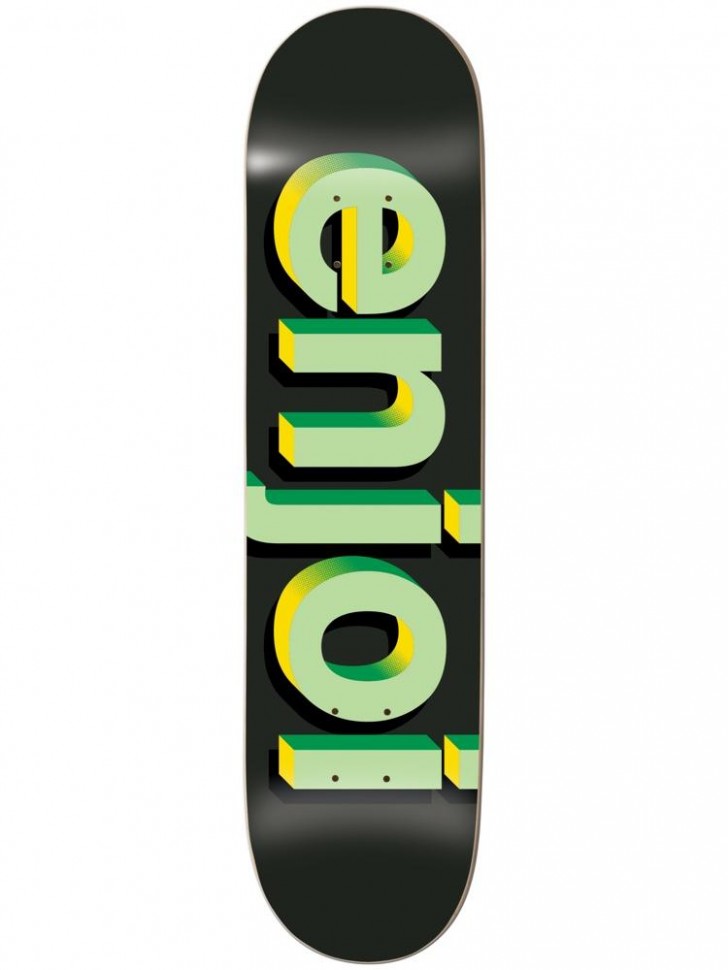 Дека для скейтборда ENJOI Helvetica Neue Hyb Green Half Tone 7.75 дюйм 2020