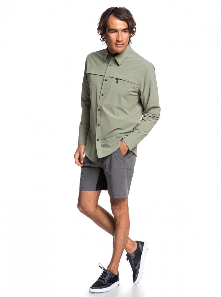 Сорочка QUIKSILVER Saltwaterexplor M Deep Lichen Green фото 2
