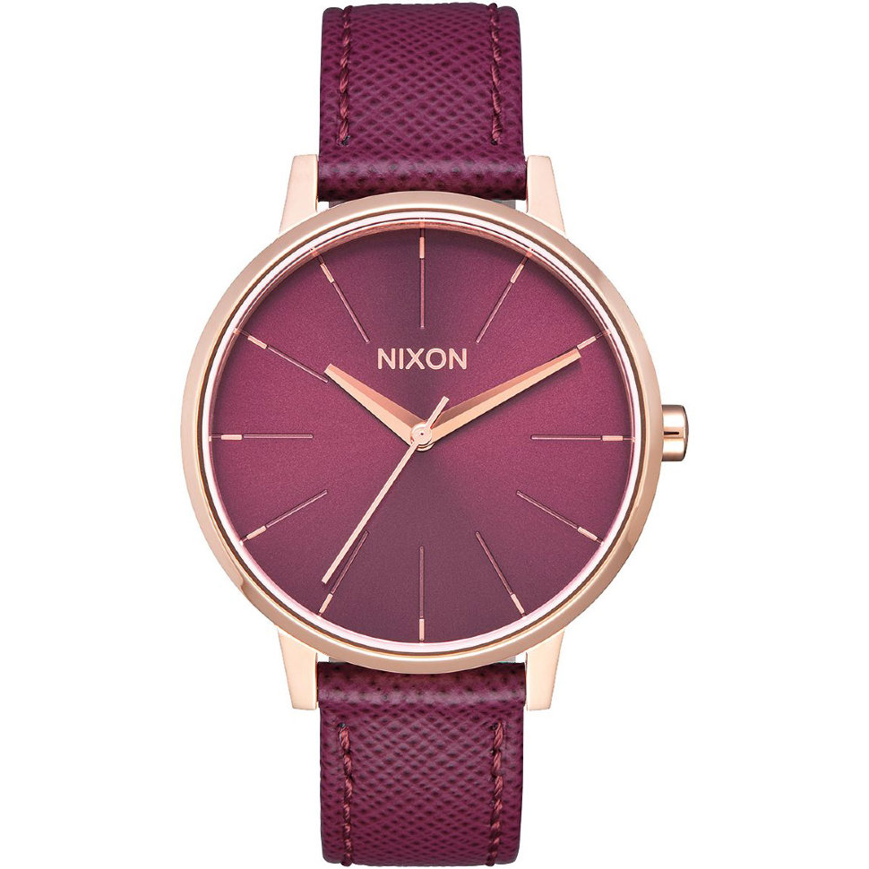 Часы NIXON Kensington Leather A/S Rose Gold/Bordeaux