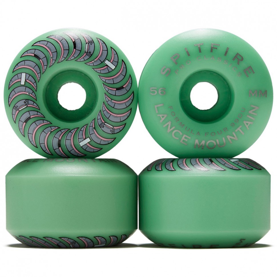 Колеса для скейтборда SPITFIRE F4 Pro Clsc Lance Turquoise 56MM 99A фото 2