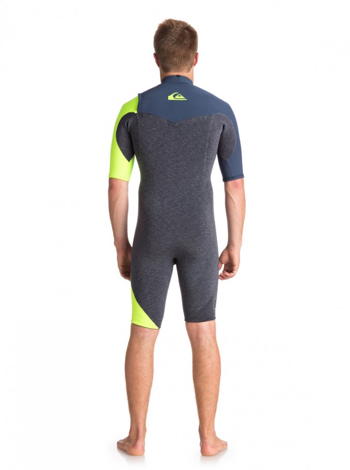 Гидрокостюм мужской QUIKSILVER 22 Hl Zl Ss Heather Slate/ Slate/ Safety Y фото 2